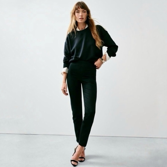 Spanx Ponte Slim Straight Pant Super Smooth Perfect Fit Black Medium Tall - Picture 1 of 16